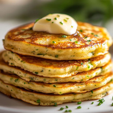 Herb and Garlic Pancakes