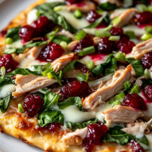 Cranberry Turkey Flatbread Pizza