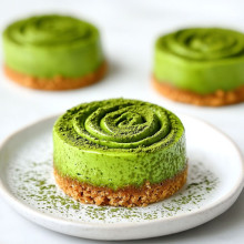 Matcha Green Tea Mini Cheesecake