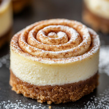 Cinnamon Roll Mini Cheesecake