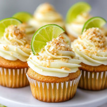 Coconut Lime Mini Cupcakes