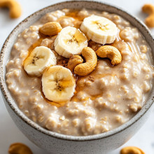  Cashew Butter Maple Overnight Oats 