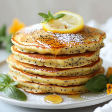 Spring Garden Lemon Poppyseed Pancakes