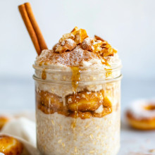 Cinnamon Sugar Donut Overnight Oats