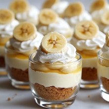 Mini Banana Cream Pudding Cups