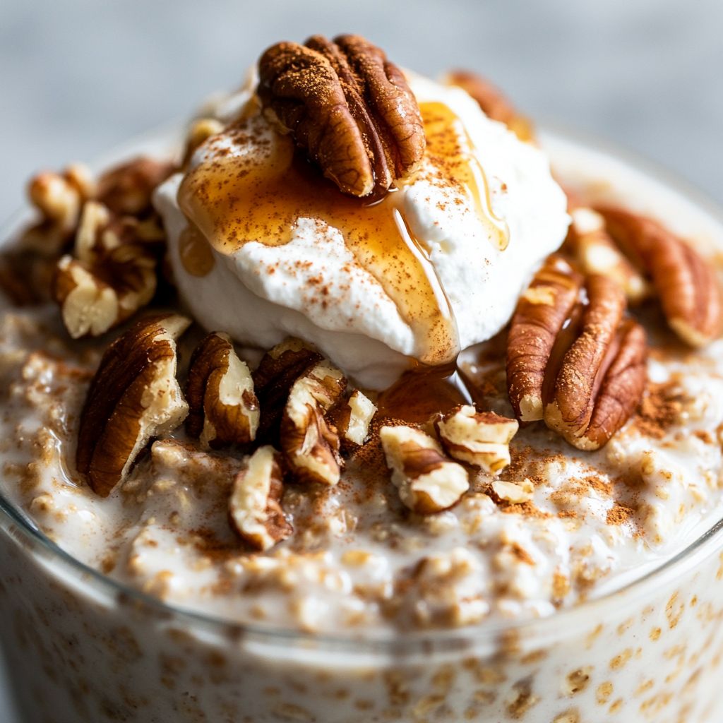 Maple Pecan Pie Overnight Oats