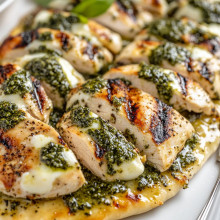 Grilled Chicken & Pesto Flatbread 