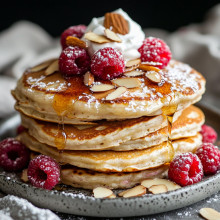 Raspberry Almond Pancakes 