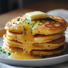 Cheddar and Chive Pancakes