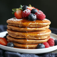  Almond Oat Protein Pancakes 
