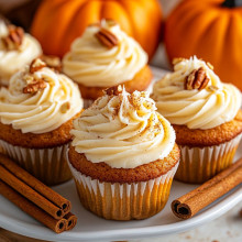 Pumpkin Spice Mini Cupcakes