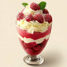  Raspberry White Chocolate Parfait 
