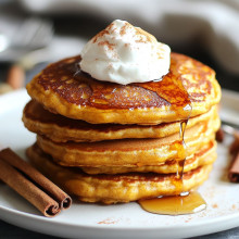 Quick Pumpkin Spice Pancakes