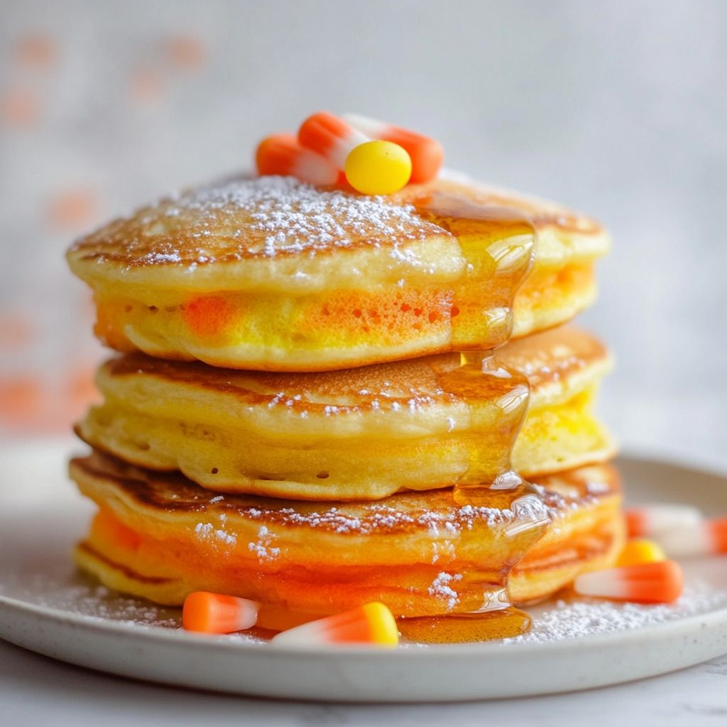Candy Corn Pancakes