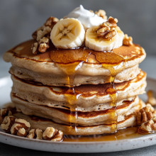  Banana Walnut Pancakes 
