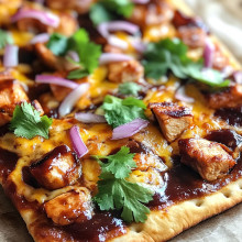 BBQ Chicken Flatbread Pizzas