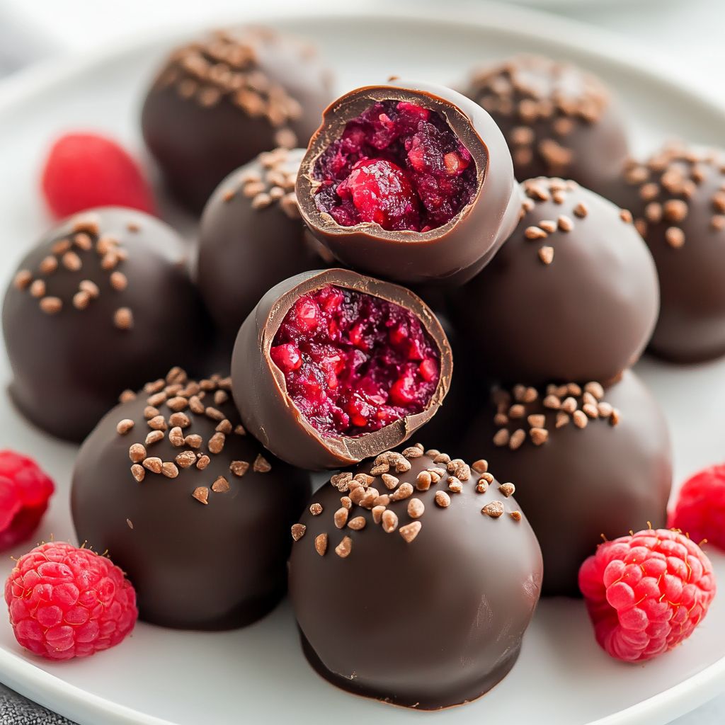 Chocolate Raspberry Truffles