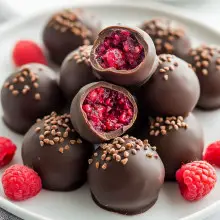 Chocolate Raspberry Truffles