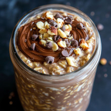Nutella Swirl Overnight Oats