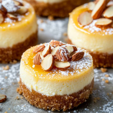 Honey Almond Mini Cheesecake