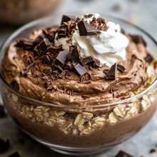 Chocolate Mousse Pie Overnight Oats