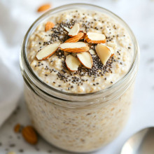 Ghostly Vanilla Protein Overnight Oats