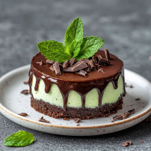 Mint Chocolate Mini Cheesecake