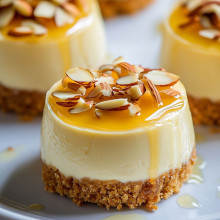 Honey Almond Mini Cheesecake