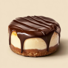 Chocolate Drizzle Mini Cheesecake