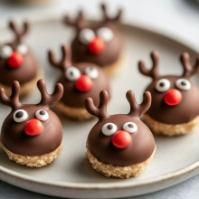No-Bake Chocolate Reindeer Bites