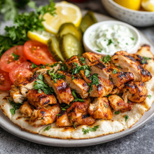  Shawarma Chicken Flatbread 