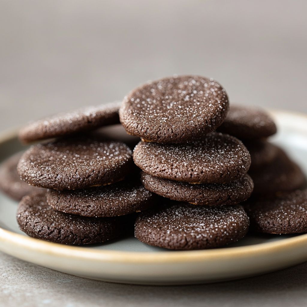 Mini Chocolate Shortbread Cookies