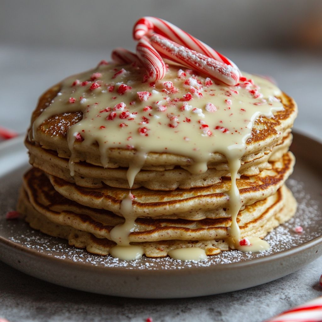 Peppermint Bark Pancakes