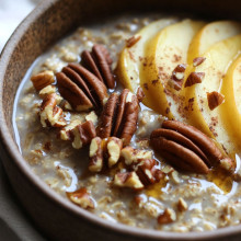 Toasted Pecan & Maple Apple Overnight Oats