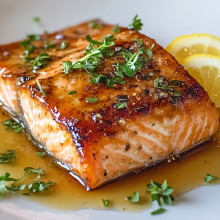 Holiday Maple Glazed Salmon
