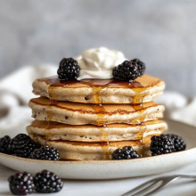  Blackberry Vanilla Pancakes 