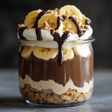 Chocolate Banana Cream Jar