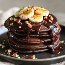 Dairy-Free Chocolate Banana Pancakes