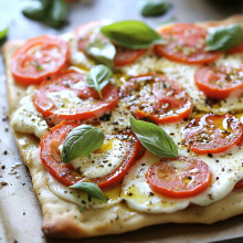 Tomato Mozzarella Flatbread