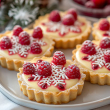 Raspberry Snowflake Tarts