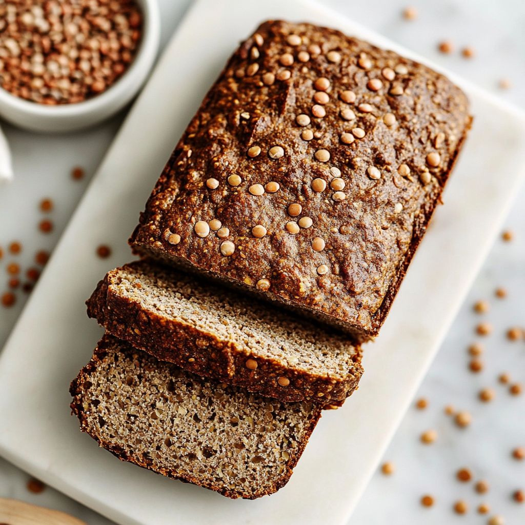Lentil Flour Protein Bread