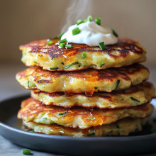 Zucchini and Cheese Pancakes