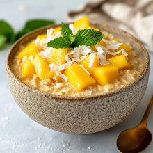 Tropical Mango Overnight Oats