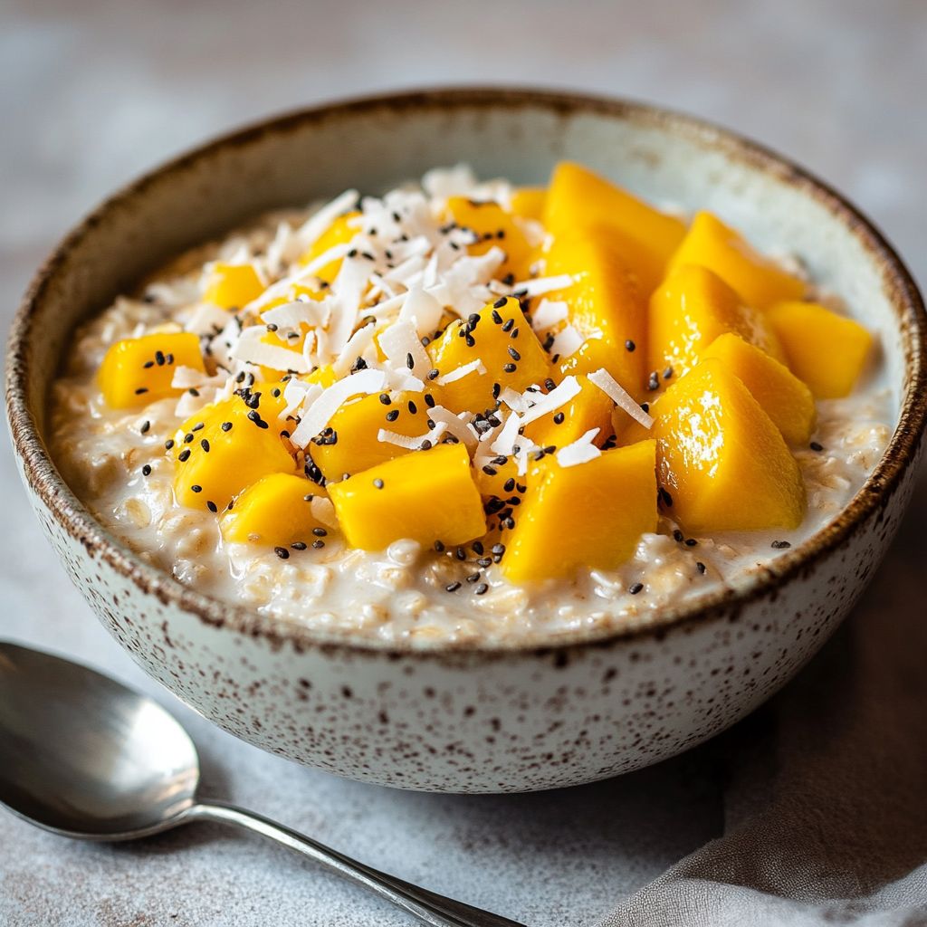 Springtime Mango Coconut Overnight Oats