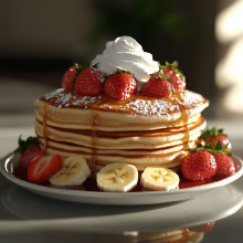  Strawberry Banana Smoothie Pancakes 