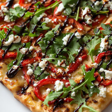 Roasted Red Pepper Flatbread