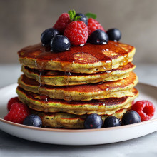 Vegan Zucchini Oat Pancakes