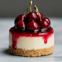 Cherry Bliss Mini Cheesecake