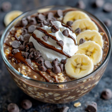  Chocolate Banana Muffin Overnight Oats 