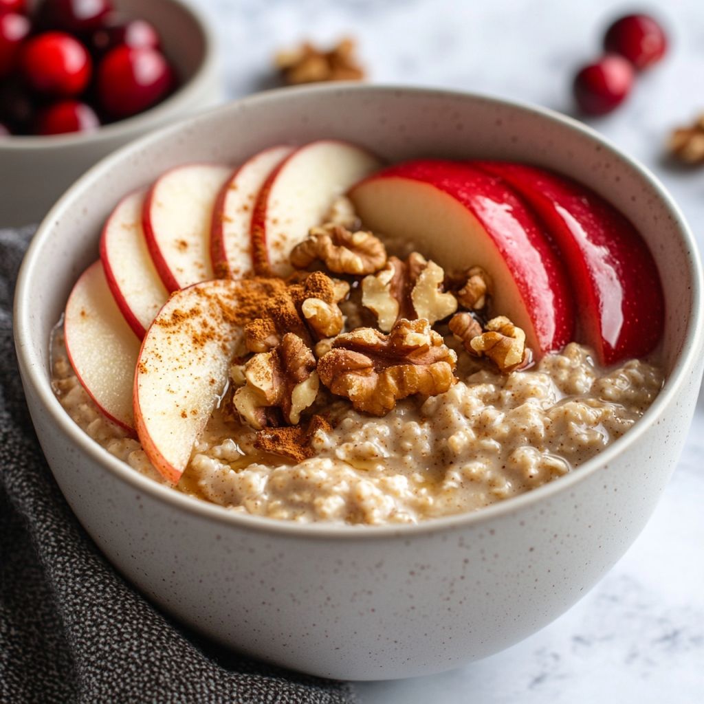 Christmas Nutmeg Walnut Overnight Oats